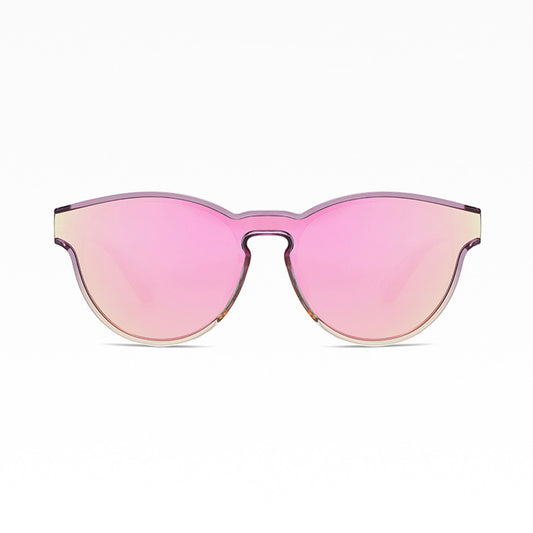 Unisex Techsuit TR7545 Zonnebril, Gepolariseerd, UV-bescherming, Paars Geel Roze