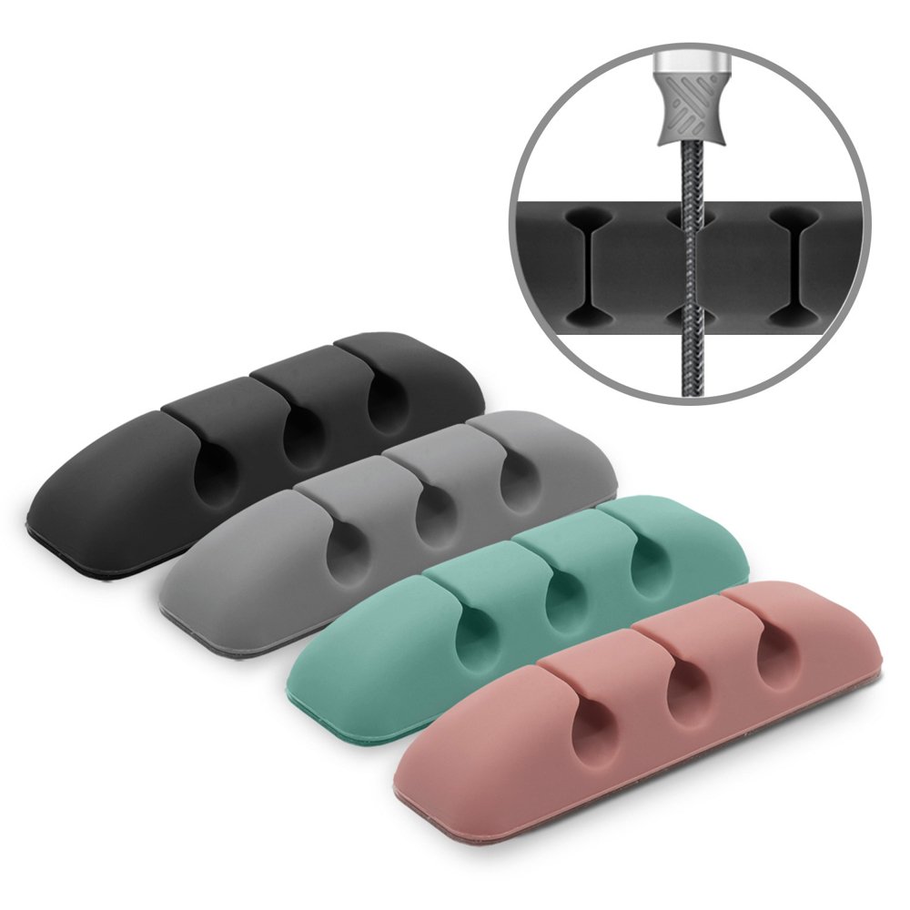 Ringke Kabelorganizer, Set van 4 stuks, Diverse Kleuren