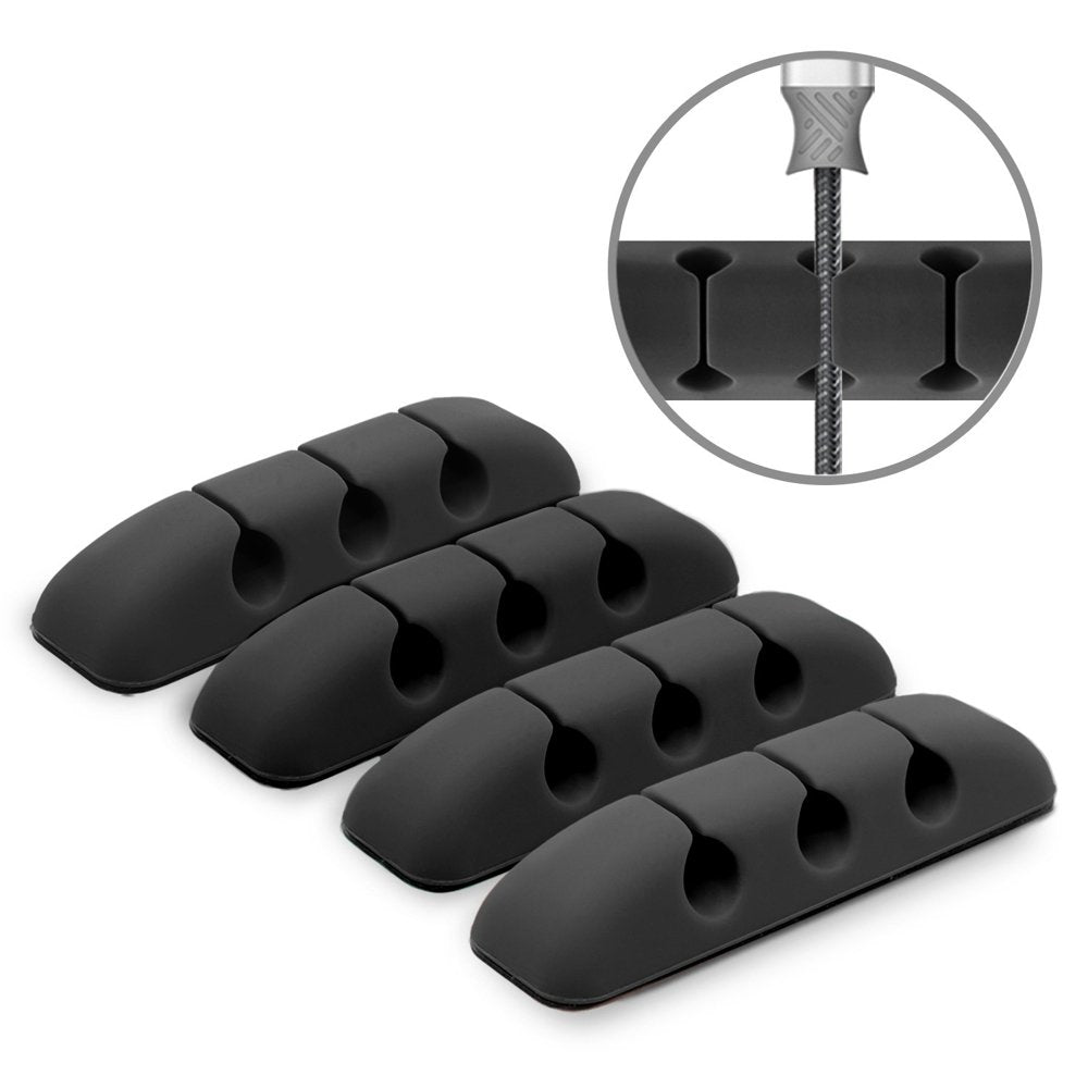 Ringke Kabel Organizer, Set van 4 stuks, Zwart