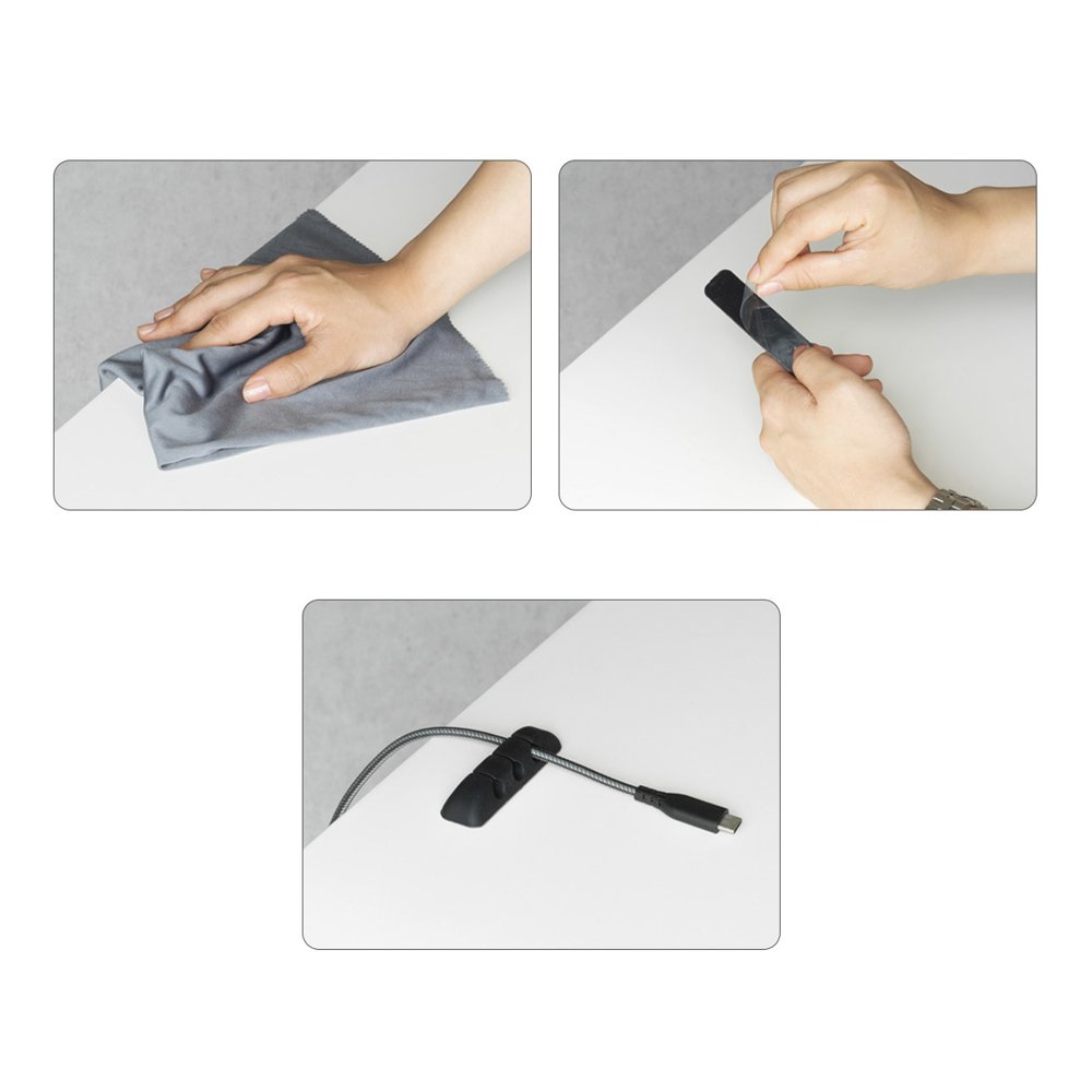 Ringke Kabel Organizer, Set van 4 stuks, Zwart