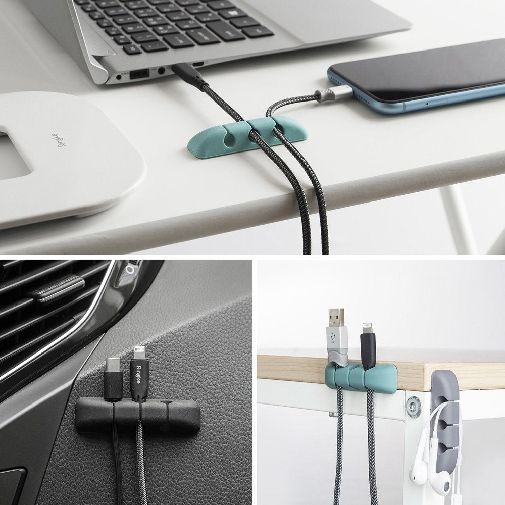 Ringke Kabel Organizer, Set van 4 stuks, Zwart