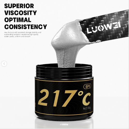 Flussmiddelpasta Luowei LW-SP3, 30g, Smeltpunt 217 graden