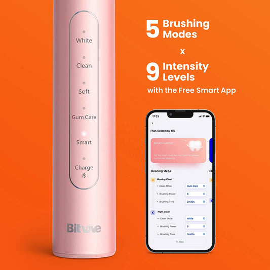 Elektrische Tandenborstel Bitvae S2 Smart, Roze