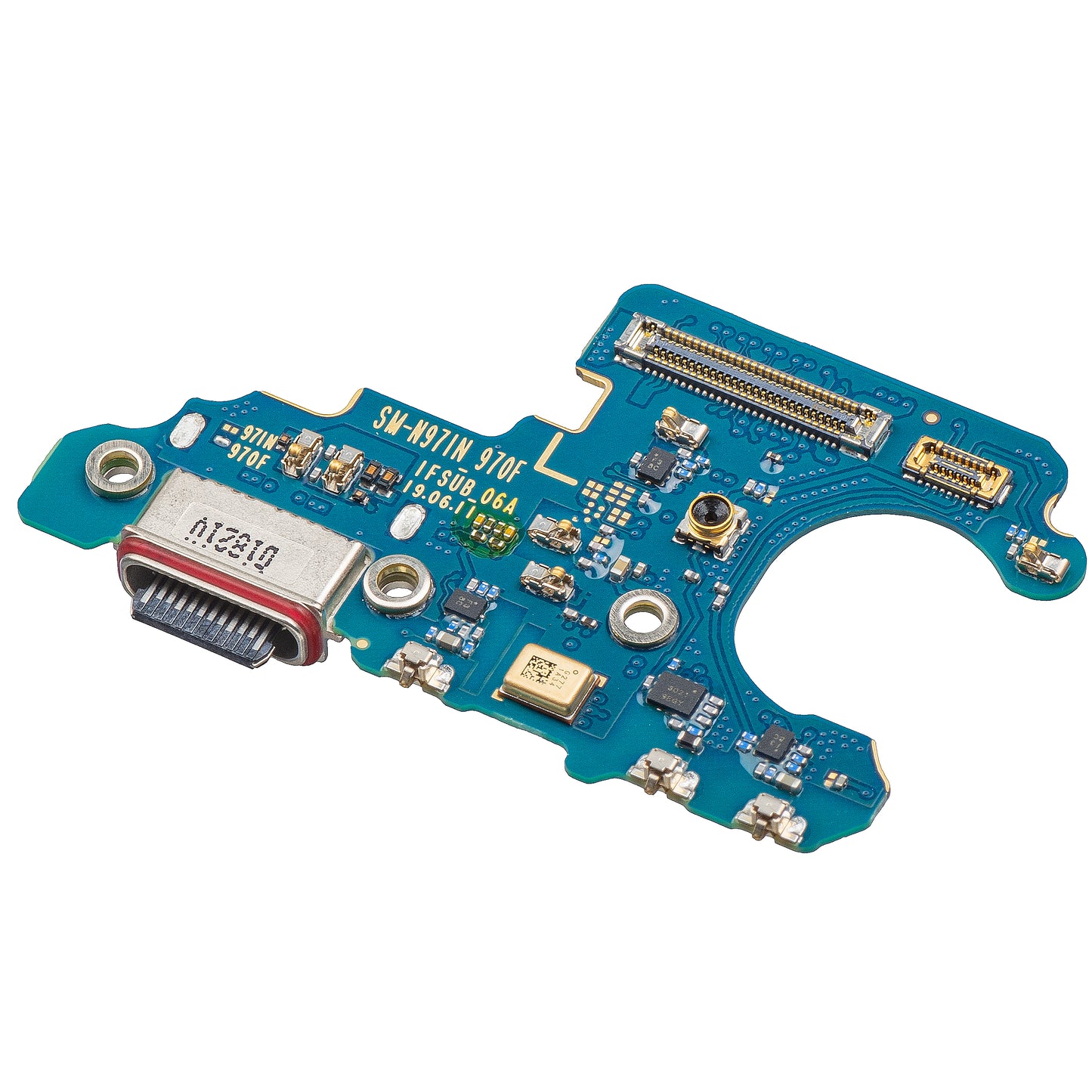 Laadconnector - Microfoonkaart Samsung Galaxy Note 10 5G N971 / Note10 N970, Service Pack GH96-12781A