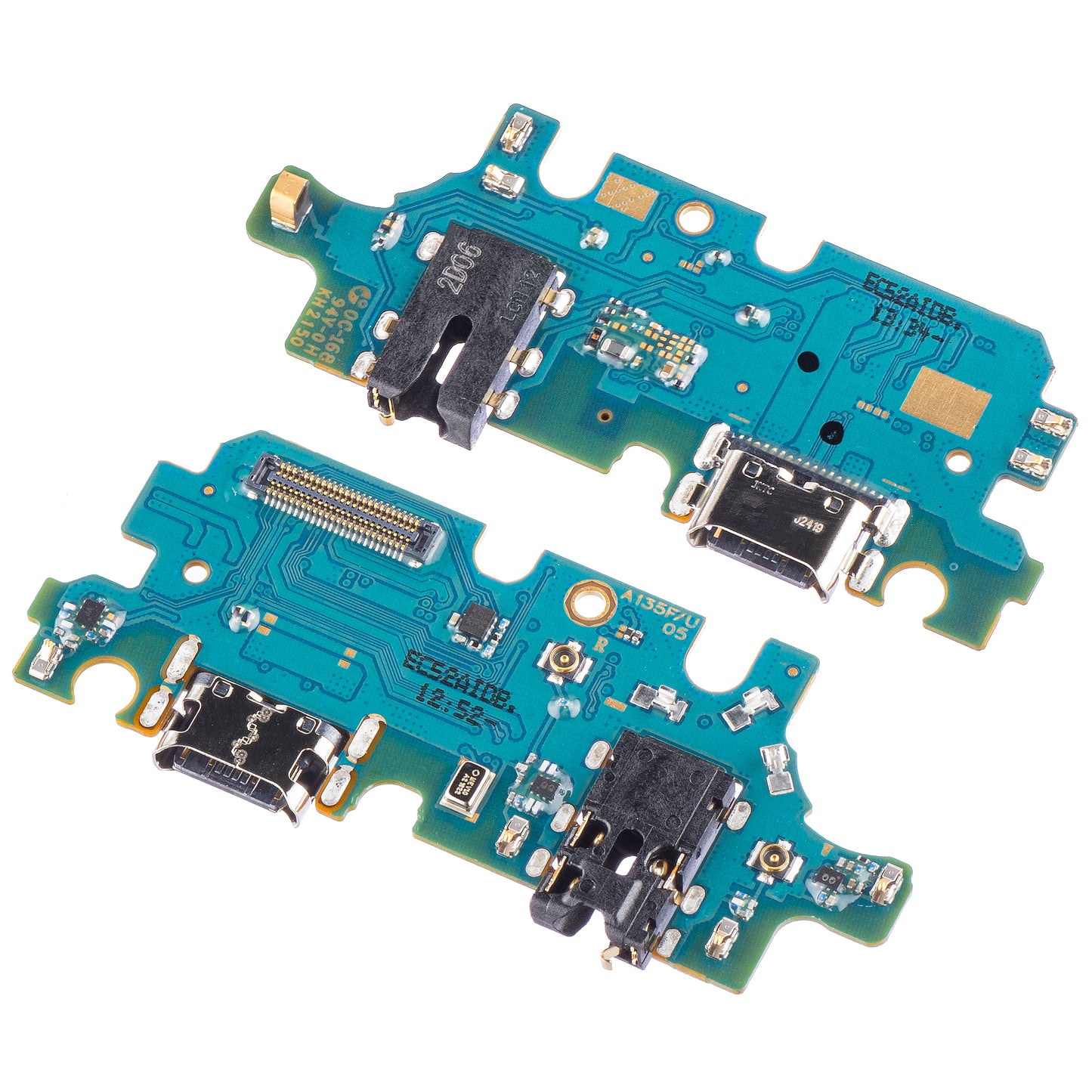 Plaat met Oplaadconnector - Audio - Microfoon Samsung Galaxy A13 A135, Service Pack GH96-15062A
