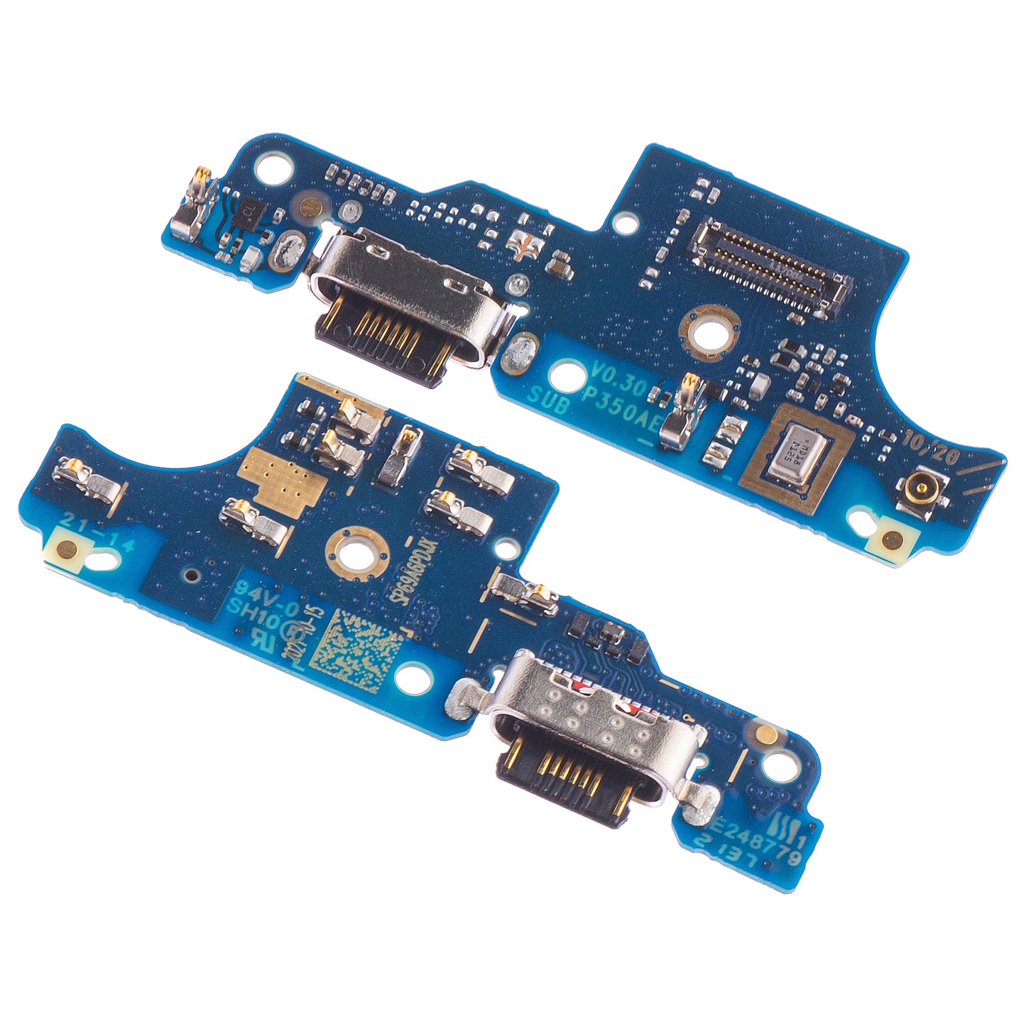 Plaat met oplaadconnector - Microfoon Motorola Moto G20, Service Pack 5P68C18555
