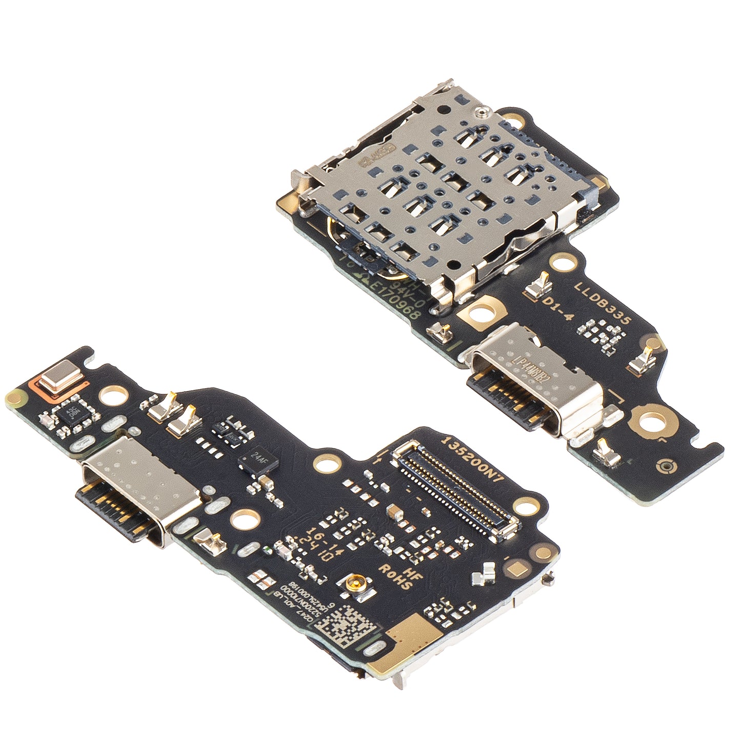 Laadconnector - Microfoon - SIM-lezer Module Xiaomi Redmi Note 13 4G, Service Pack 56000500N700