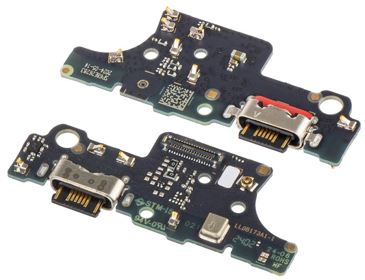 Plaat met oplaadconnector - Microfoon Motorola Moto E14, Service Pack 5P68C24651