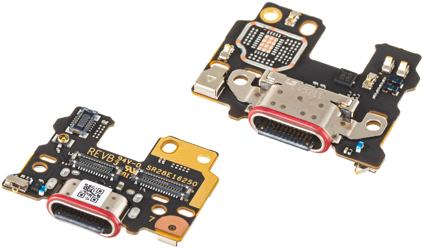 Charging Connector Board - Microphone Motorola Edge 50, Service Pack 5P68C24920