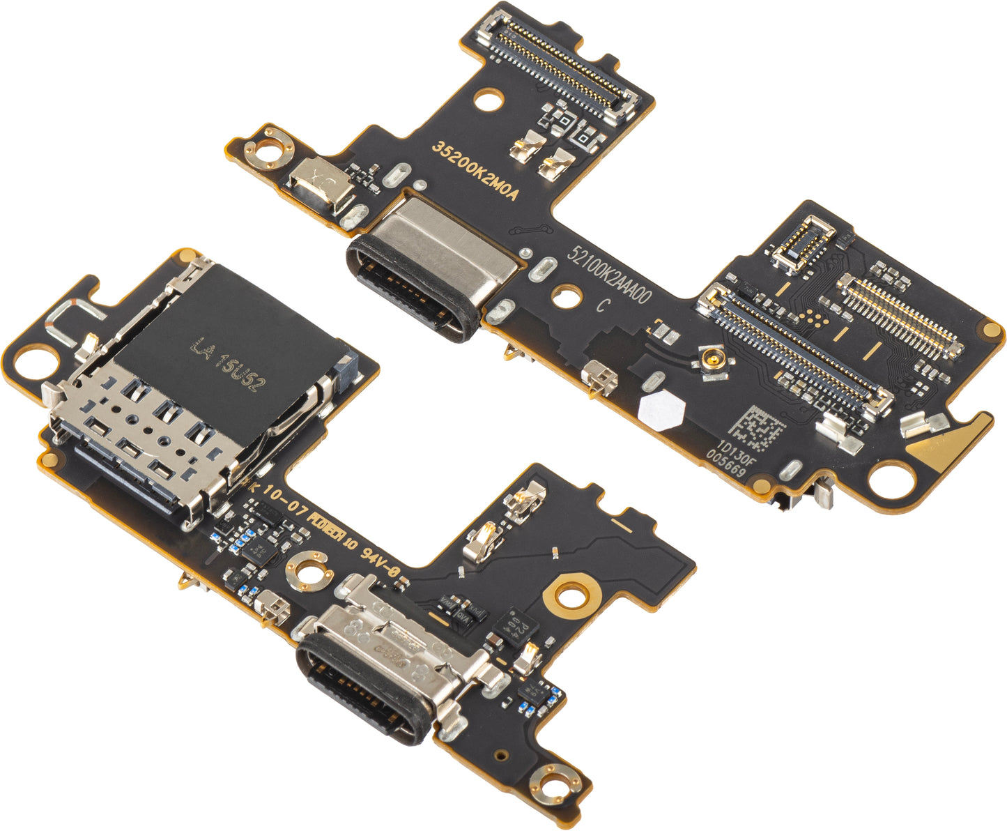 Laadconnector - Microfoon - SIM-lezer Module Xiaomi Mi 11 5G, Service Pack 56000F00K200