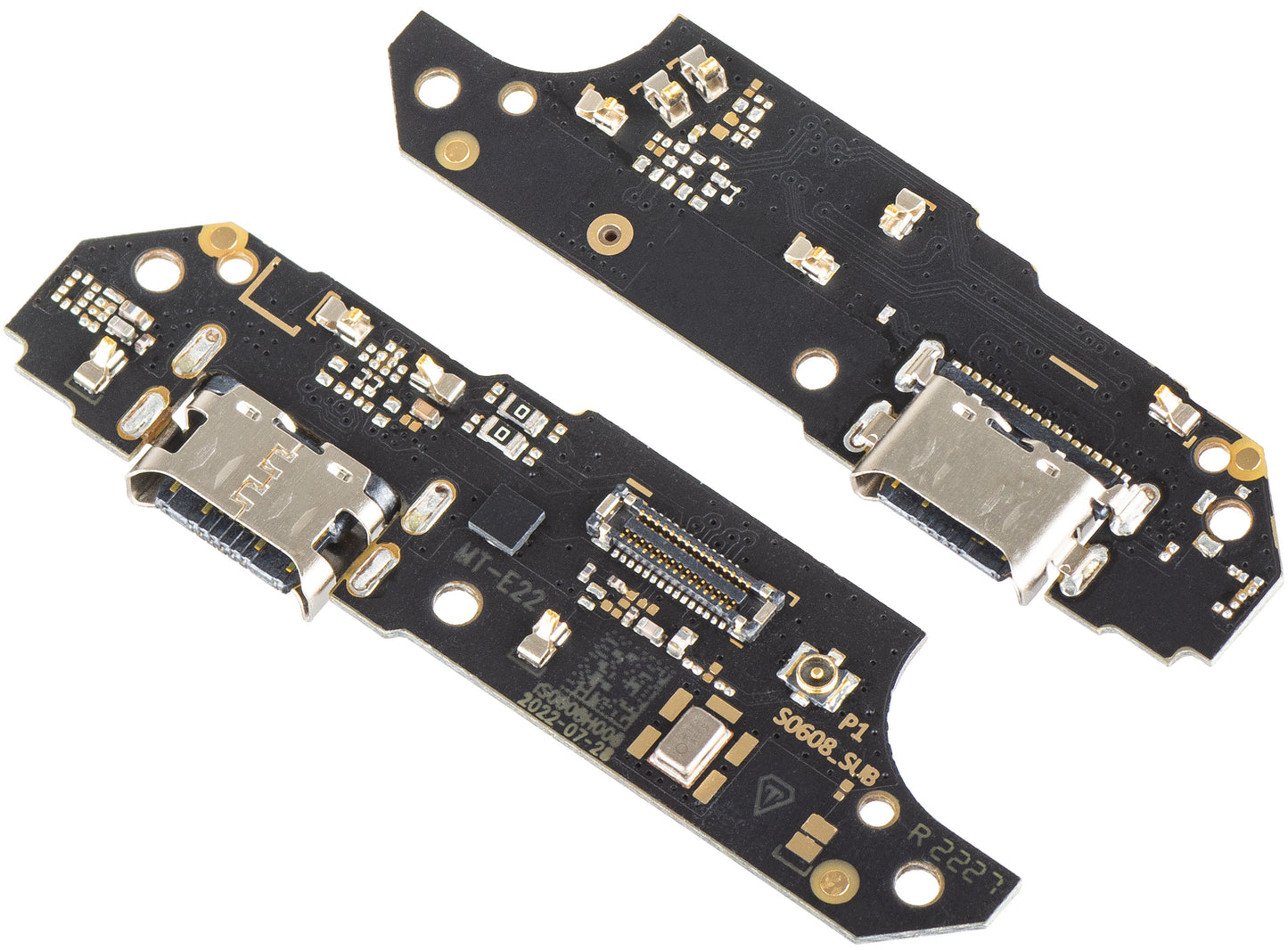 Motorola Moto E22 Microfoon opladen Connector Board