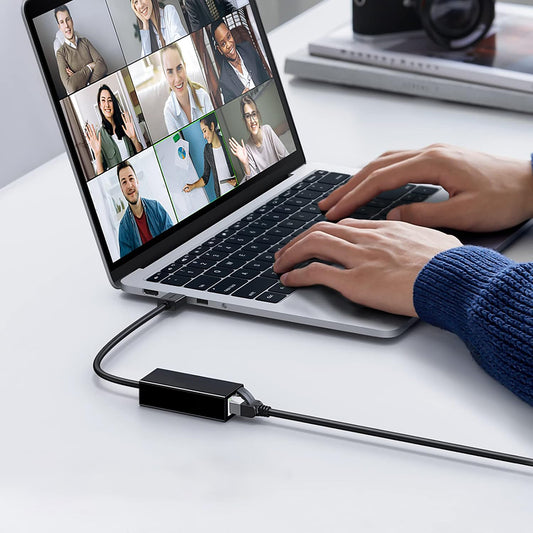 Netwerkkaart Techsuit AC19, RJ45, USB, Zwart