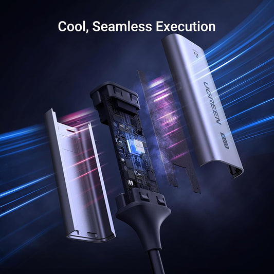 UGREEN CM648 (25052) Netwerkkaart, RJ45, USB-C, Grijs