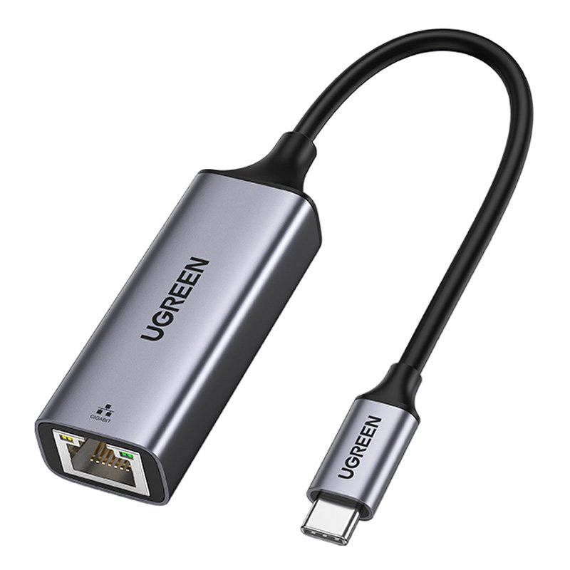 Netwerkkaart UGREEN CM199, RJ45, USB-C, Grijs