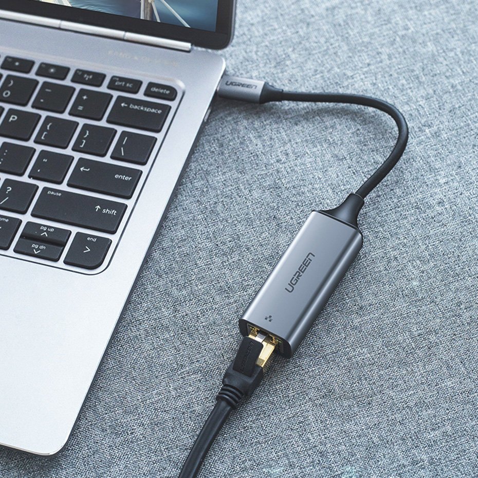 Netwerkkaart UGREEN CM199, RJ45, USB-C, Grijs