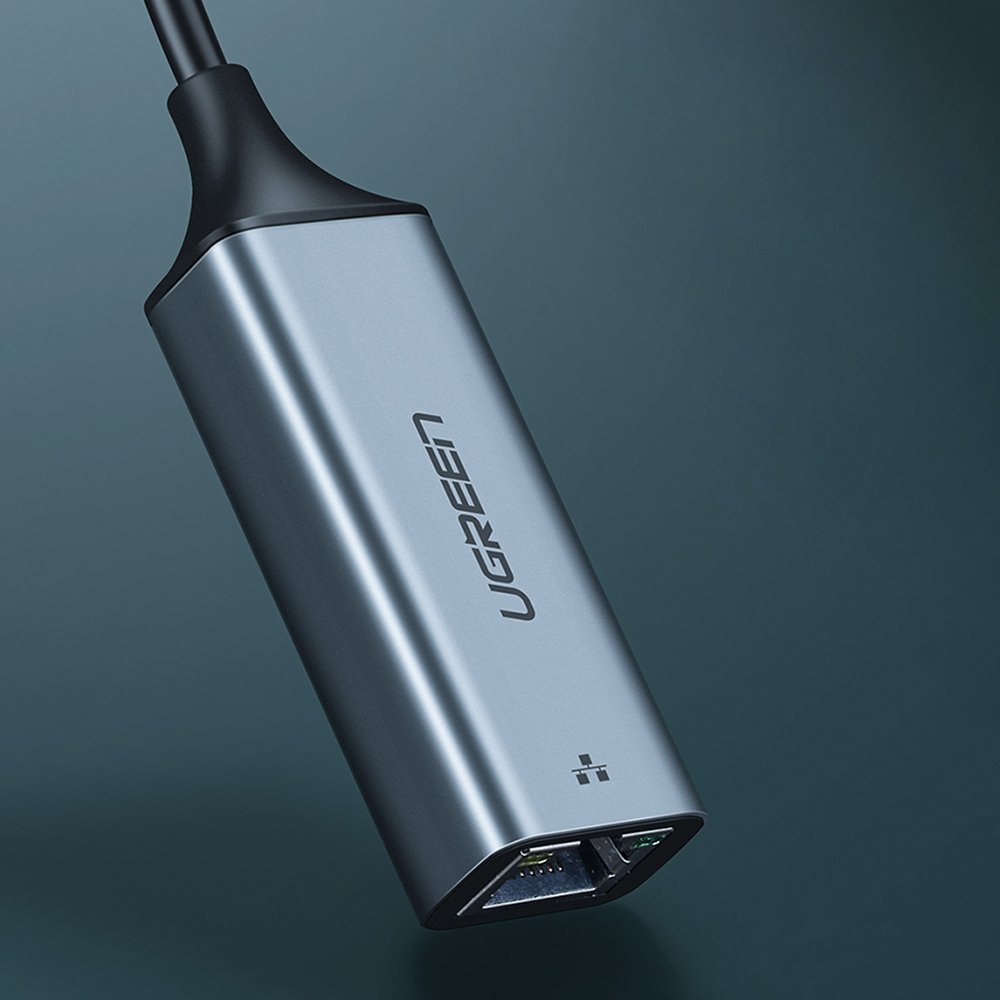 Netwerkkaart UGREEN CM199, RJ45, USB-C, Grijs
