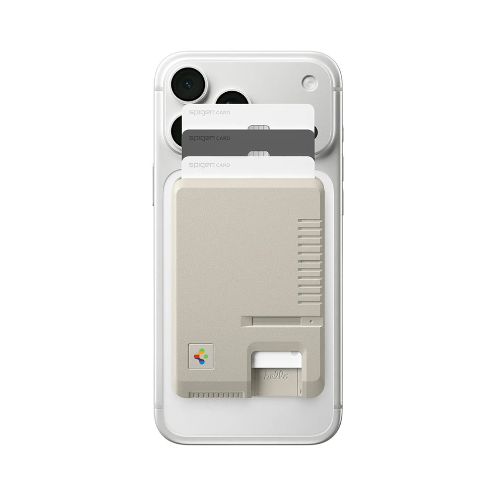 MagSafe Portemonnee, Spigen, Classic LS, Beige AFA10949