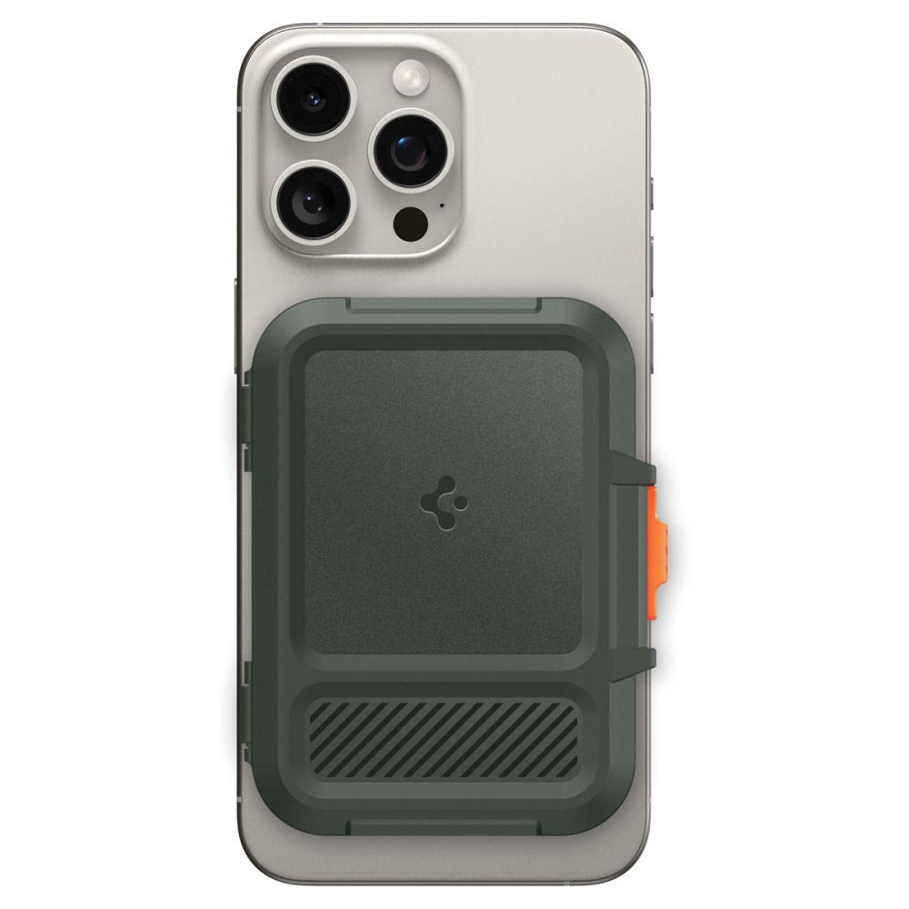 Magsafe portemonnee, Spigen, Lock Fit, Groen
