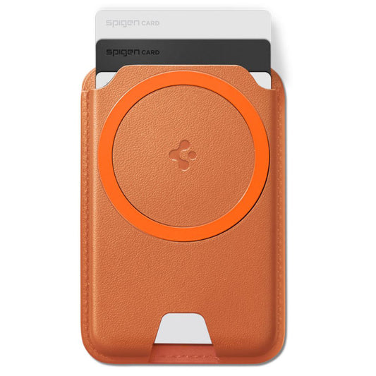 MagSafe-portemonnee, Spigen, Valentinus MagFit+, Oranje AFA11340