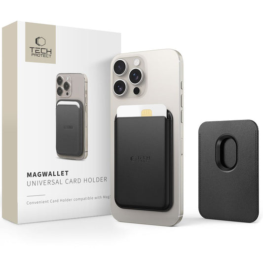 MagSafe Portemonnee, Tech-Protect, Magwallet, zwart