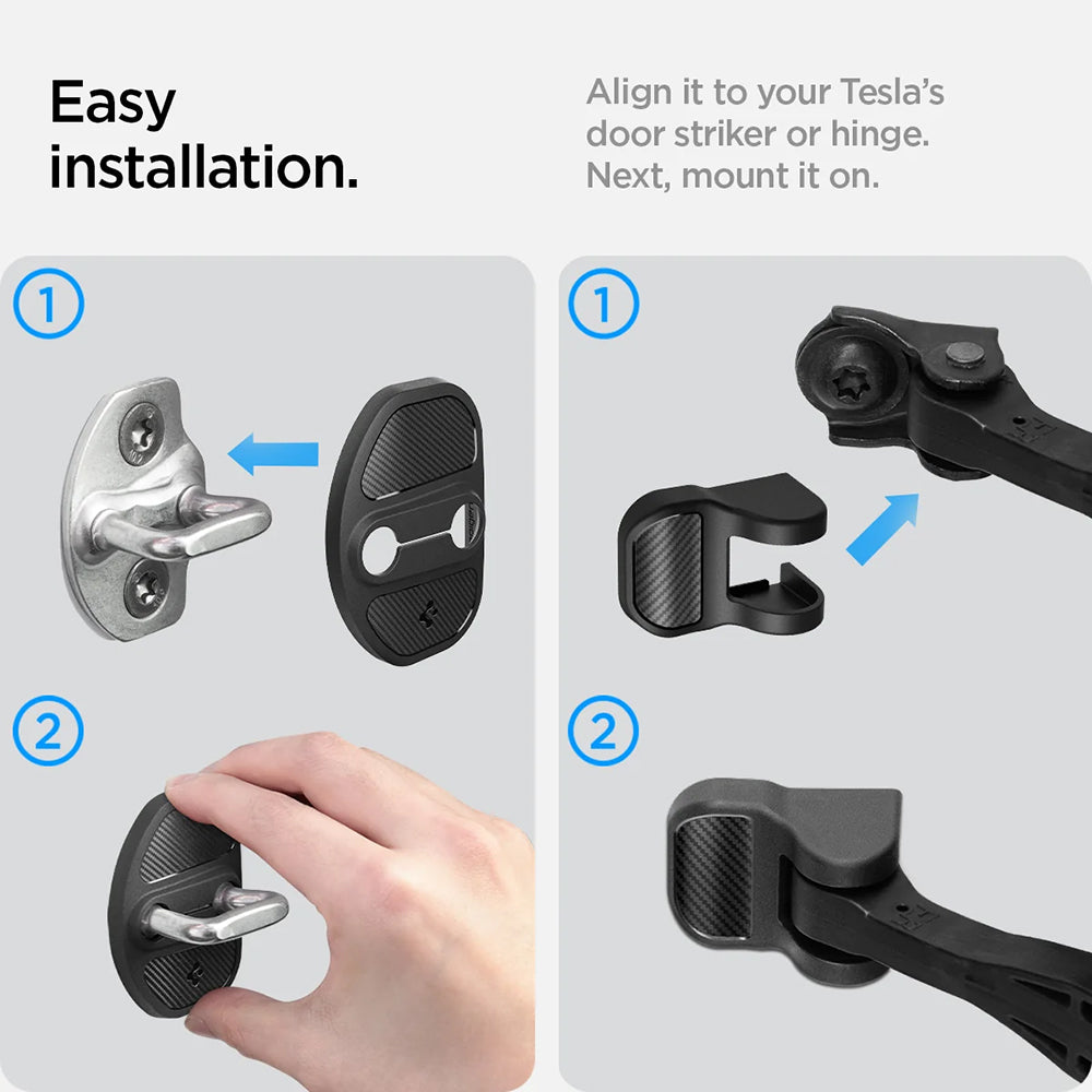 Bescherming Scharnieren / Deursloten Auto Spigen voor Tesla Y / 3, Set van 4 stuks ACP07123