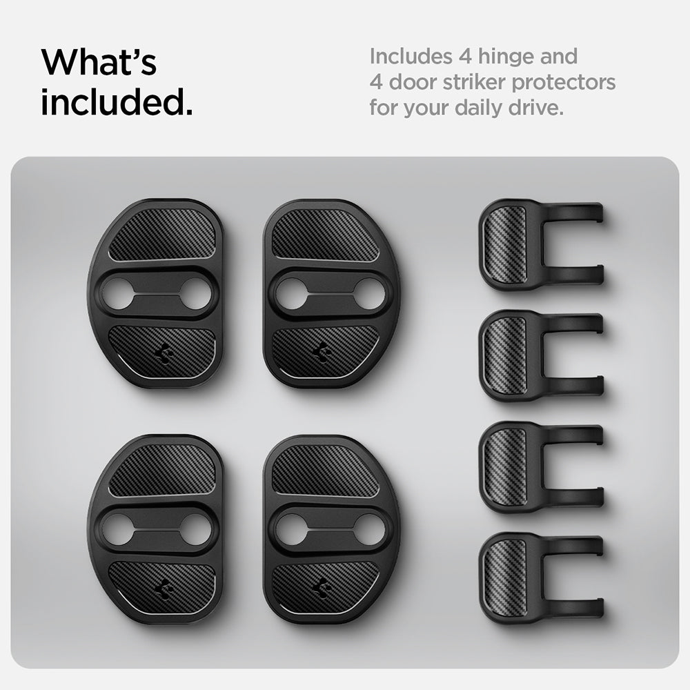 Bescherming Scharnieren / Deursloten Auto Spigen voor Tesla Y / 3, Set van 4 stuks ACP07123
