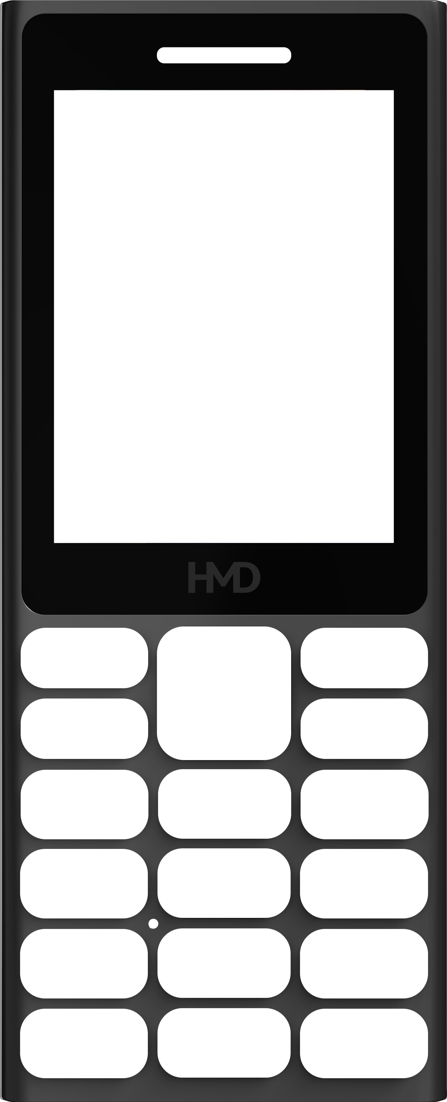 Voorzijde voor HMD 105 4G, Zwart