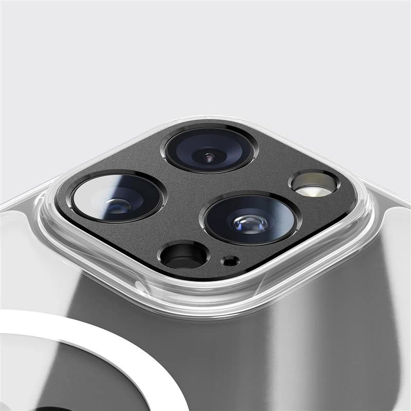 Beschermingsframe Achtercamera Tech-Protect Camalloy Fit+ voor Apple iPhone 17 Pro Max, Aluminium, Zwart