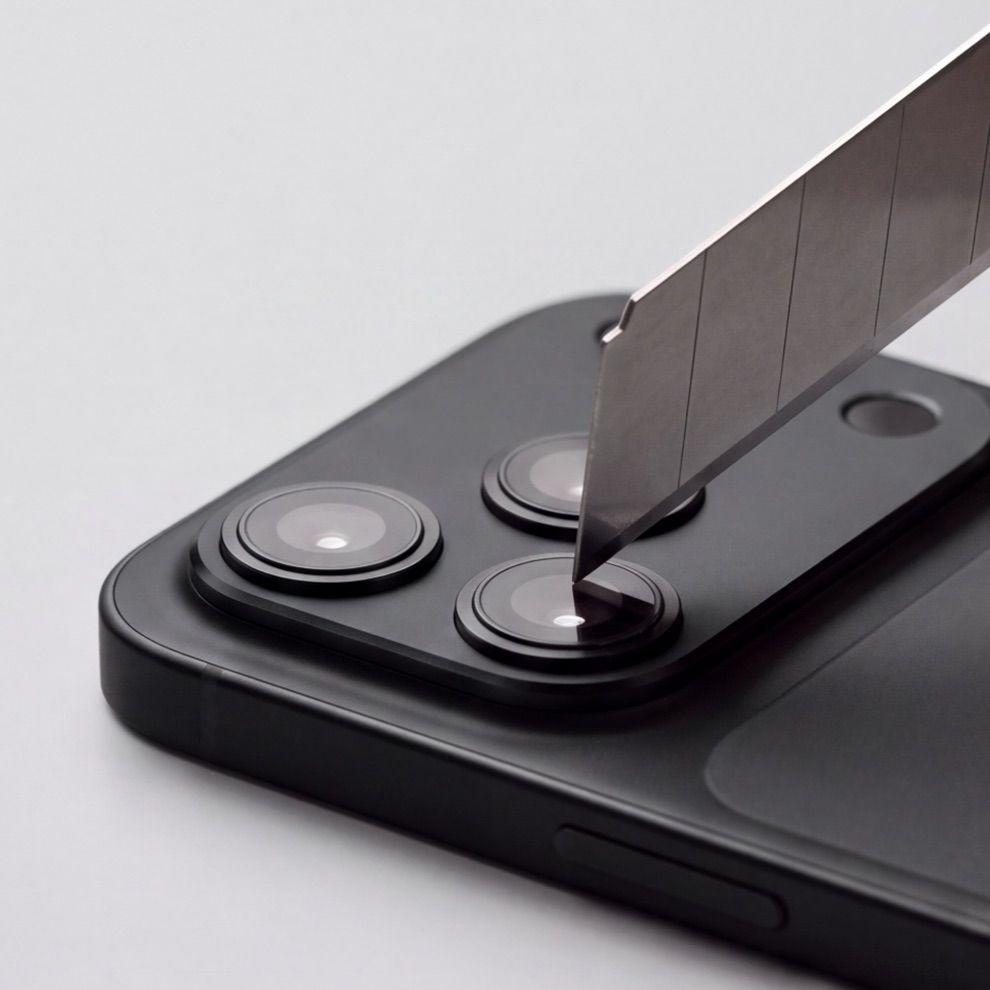 Tech-Protect Camalloy Fit+ Achtercamera Beschermrand voor Apple iPhone 18 Pro Max, Aluminium, Zwart