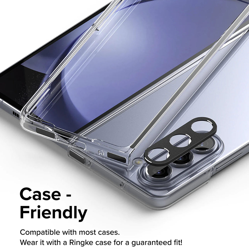 Ringke Styling Beschermingsframe Achtercamera voor Samsung Galaxy Z Fold5 F946, Aluminium, Zwart