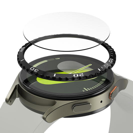 Ringke Styling Beschermingsframe voor Samsung Galaxy Watch7 40mm, Model 6, Zwart