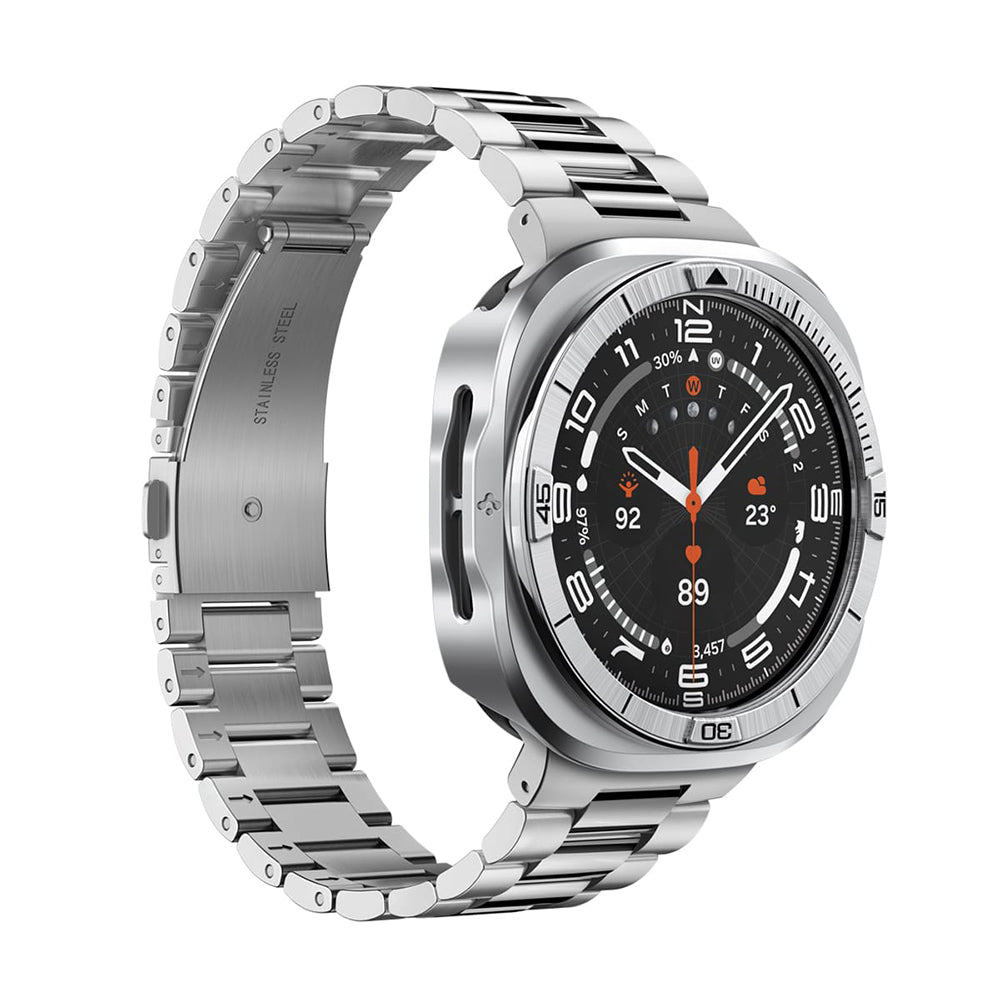 Spigen Tune Pro Pilot Beschermingsframe voor Samsung Galaxy Watch Ultra2, Zilver ACS11618