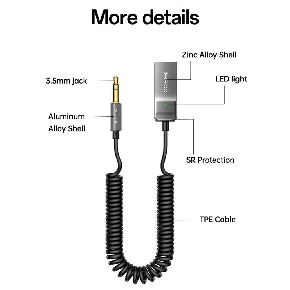 Bluetooth-ontvanger Yesido YAU82