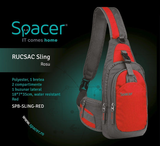 Spacer Sling Rugzak voor Tablet max. 8 inch, Rood