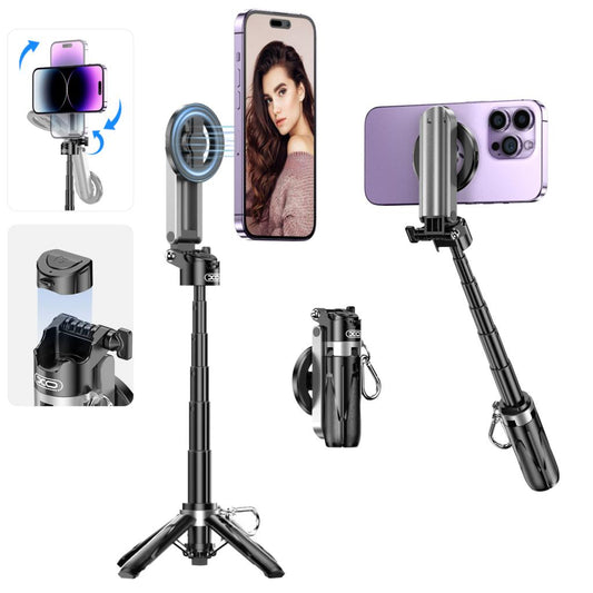 Selfie Stick Bluetooth XO Design SS22, Universeel, Zwart