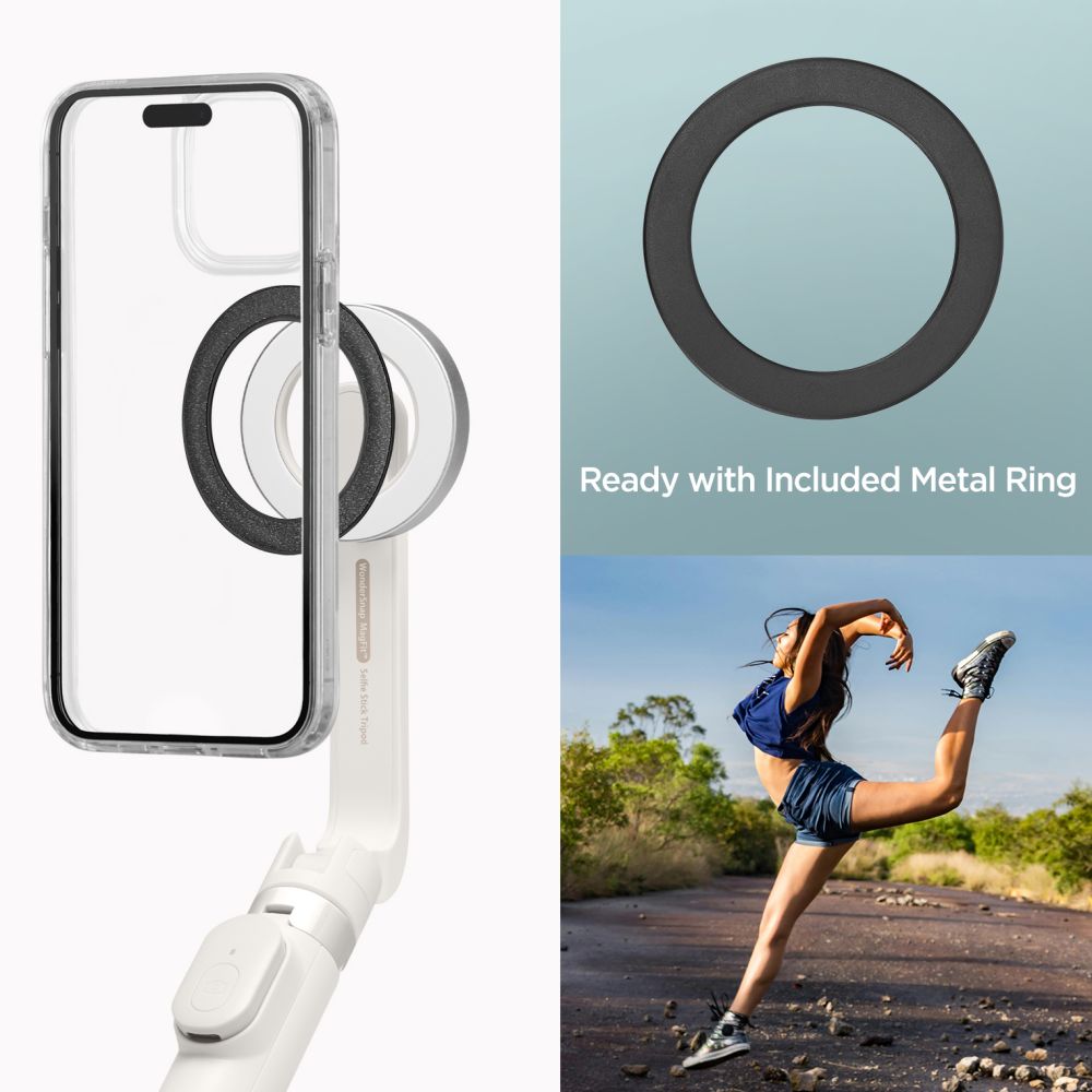 Selfie Stick Bluetooth Spigen S571W, Universeel, Beige