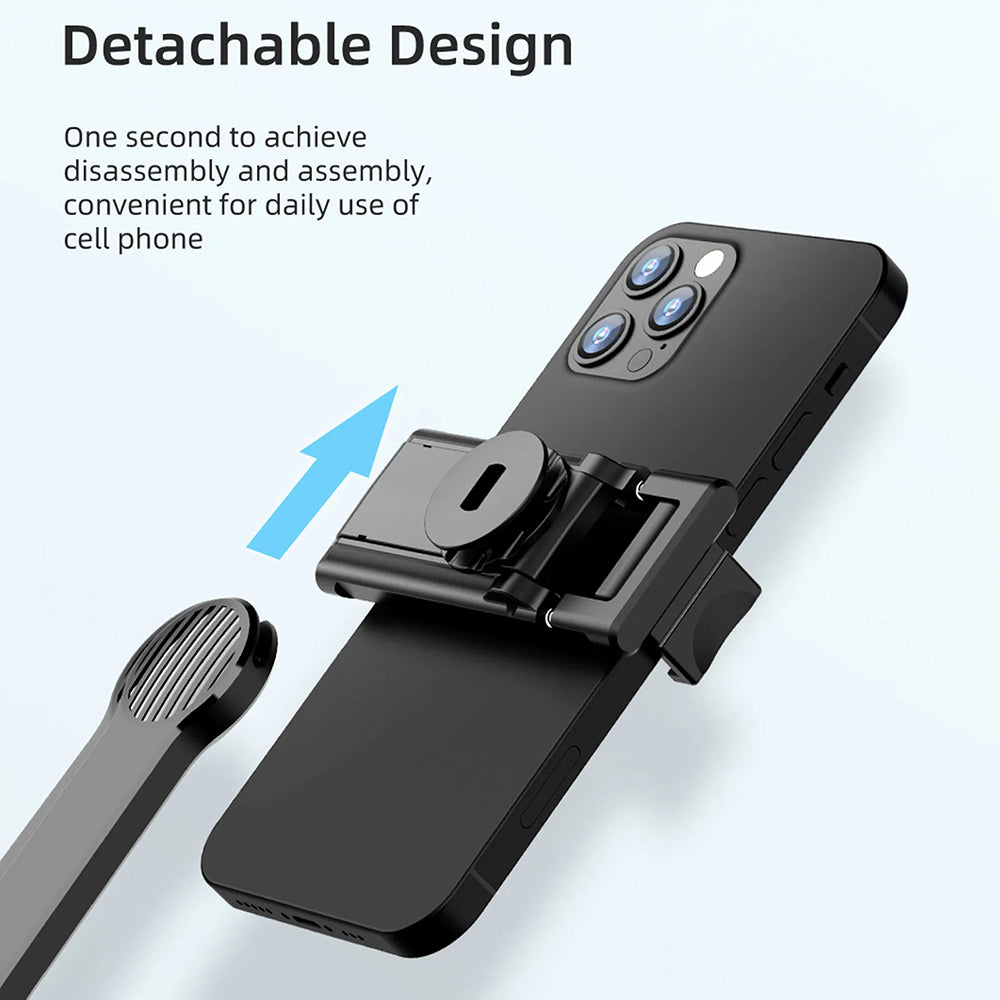 Selfie Stick Bluetooth Techsuit C01, Universeel, Zwart