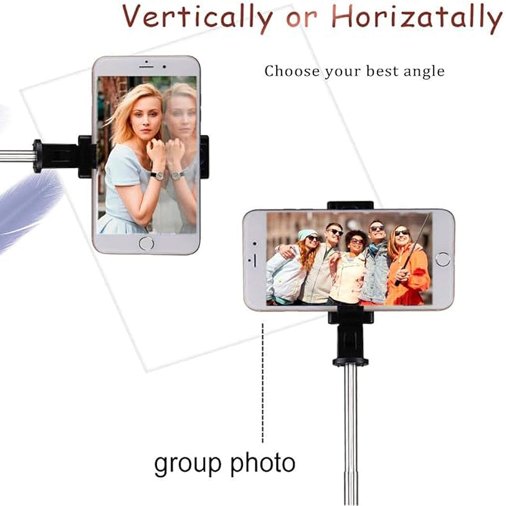 Selfie Stick Bluetooth Techsuit K07, Universeel, Zwart