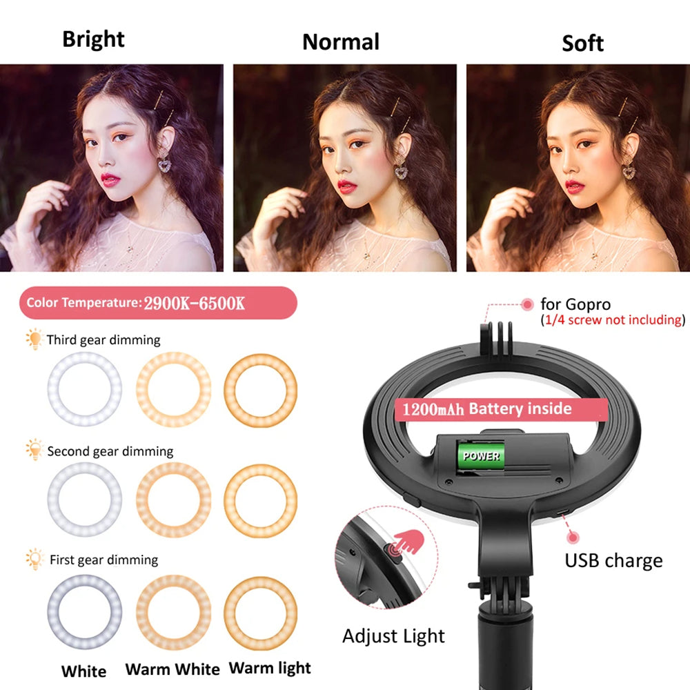 Selfie Stick Bluetooth Techsuit L07, Universeel, Zwart