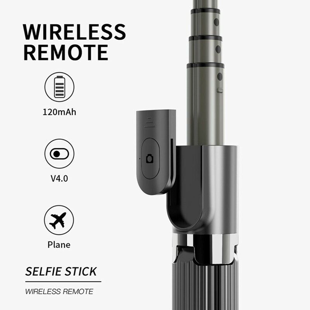 Selfie Stick Bluetooth Techsuit L08, Universeel, Zwart