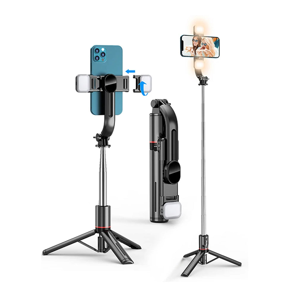 Selfie Stick Bluetooth Techsuit L13d, Universal, Black