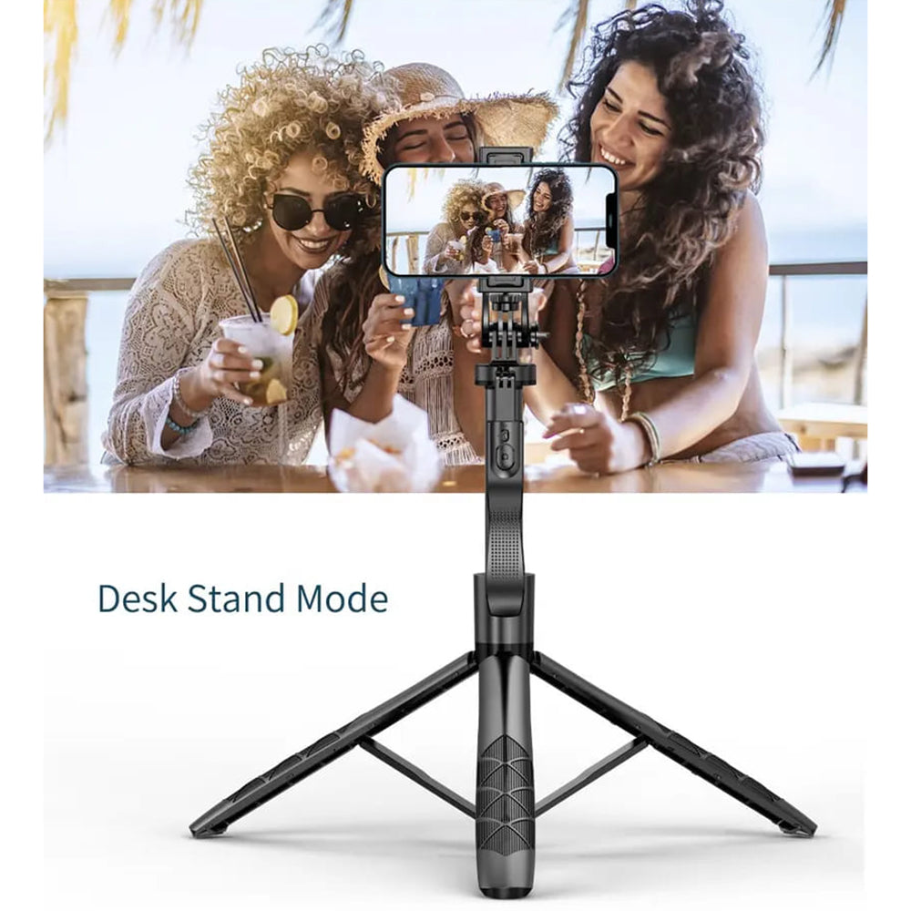 Selfie Stick Bluetooth Techsuit L16, Universal, Black