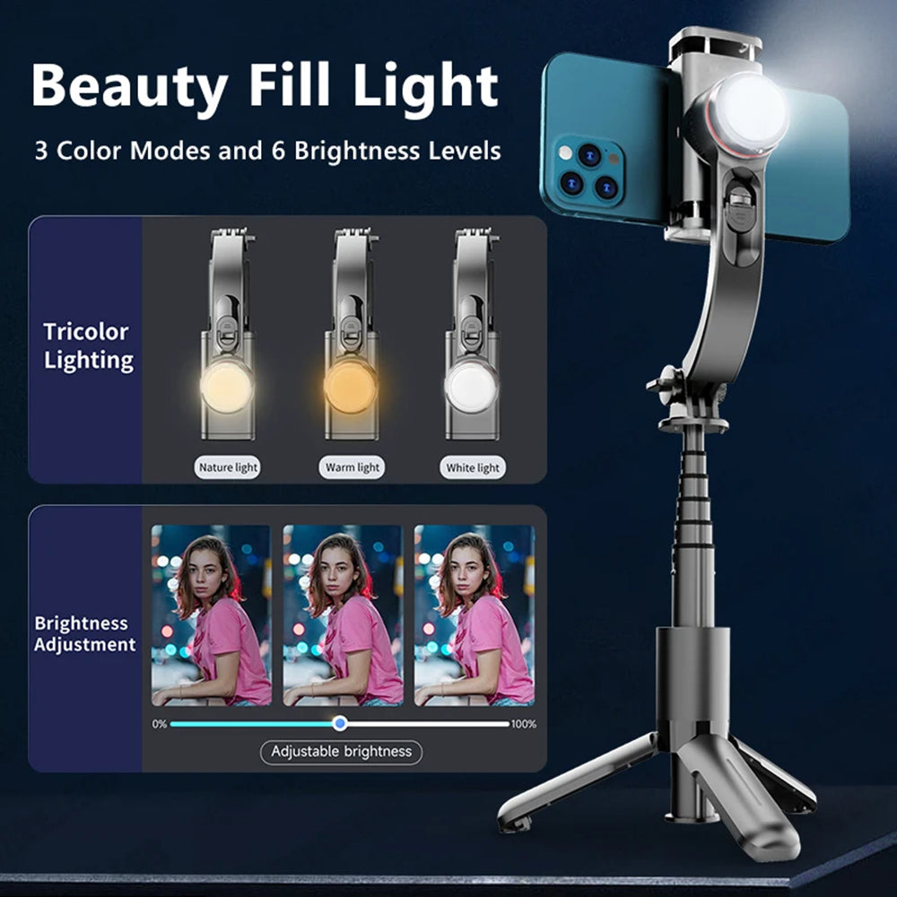 Selfie Stick Bluetooth Techsuit L18sMini, Universeel, Zwart