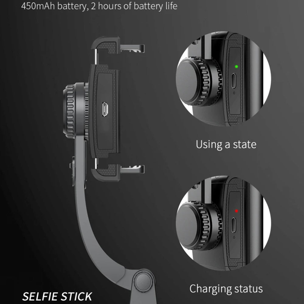 Selfie Stick Bluetooth Techsuit Q08, Universeel, Zwart