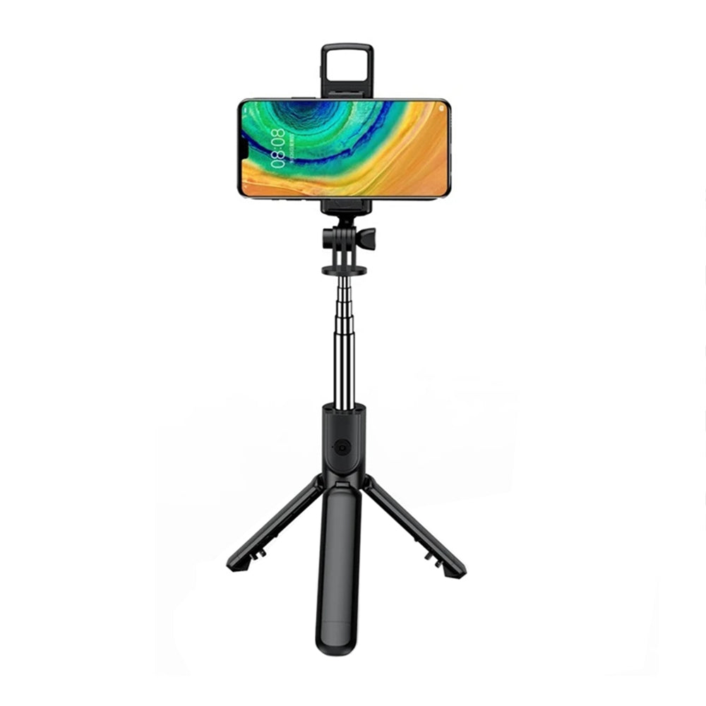 Selfie Stick Bluetooth Techsuit S03-S, Universeel, Zwart