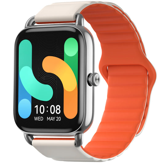 Smartwatch Haylou RS4 Plus LS11, magnetisch bandje, zilver