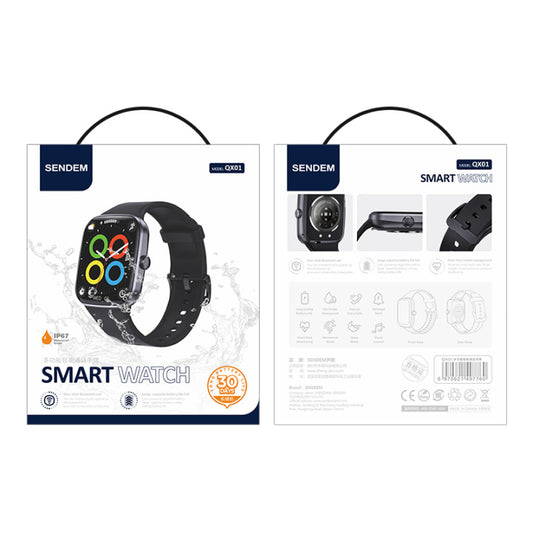 Smartwatch Sendem QX01, zwart