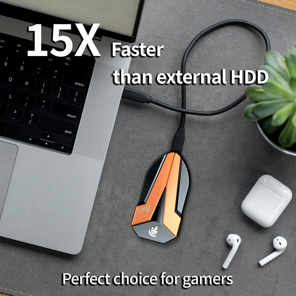 Solid State Drive (SSD Extern) Dato Ares Amber Shield, 500GB, Zwart ARSASE-500GB