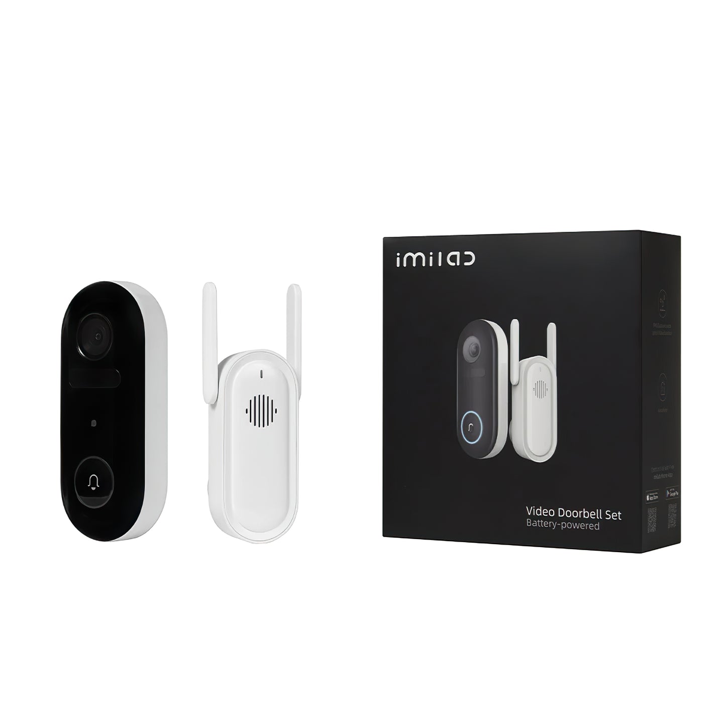 iMILAB deurbel, Wi-Fi, 2.5K CMSXJ33A + CMSXJ33B