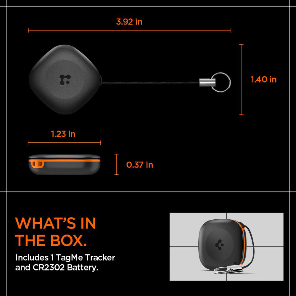 Spigen SmartTag TagMe voor iOS Series, Zwart